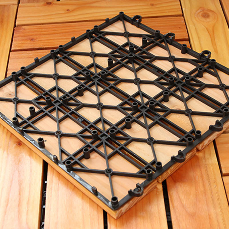 Interlocking Patio Flooring Tiles Solid Wood Patio Flooring Tiles Clearhalo 'Home Improvement' 'home_improvement' 'home_improvement_outdoor_deck_tiles_planks' 'Outdoor Deck Tiles & Planks' 'Outdoor Flooring & Tile' 'Outdoor Remodel' 'outdoor_deck_tiles_planks' 7481118