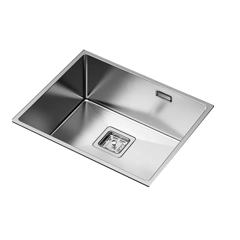 Stainless Steel Kitchen Sink Overflow Hole Design Kitchen Sink with Drain Assembly Clearhalo 'Home Improvement' 'home_improvement' 'home_improvement_kitchen_sinks' 'Kitchen Remodel & Kitchen Fixtures' 'Kitchen Sinks & Faucet Components' 'Kitchen Sinks' 'kitchen_sinks' 7481893
