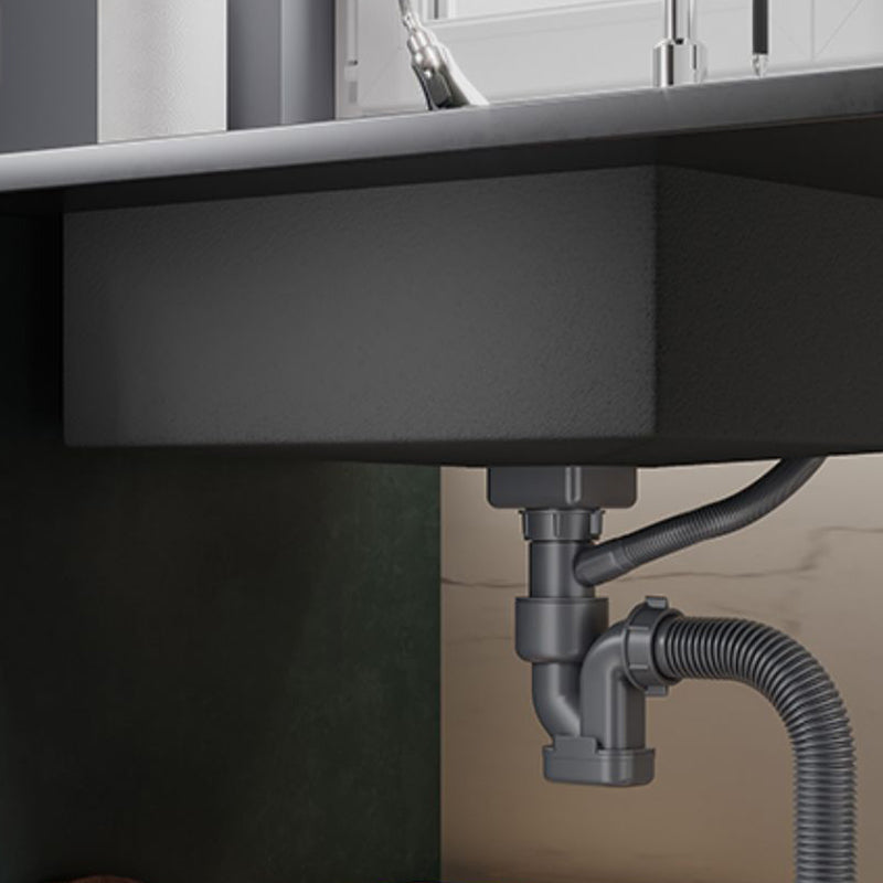 Stainless Steel Kitchen Sink Overflow Hole Design Kitchen Sink with Drain Assembly Clearhalo 'Home Improvement' 'home_improvement' 'home_improvement_kitchen_sinks' 'Kitchen Remodel & Kitchen Fixtures' 'Kitchen Sinks & Faucet Components' 'Kitchen Sinks' 'kitchen_sinks' 7481899