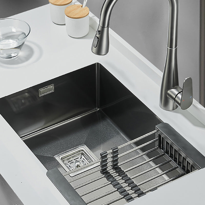 Stainless Steel Kitchen Sink Overflow Hole Design Kitchen Sink with Soundproofing Clearhalo 'Home Improvement' 'home_improvement' 'home_improvement_kitchen_sinks' 'Kitchen Remodel & Kitchen Fixtures' 'Kitchen Sinks & Faucet Components' 'Kitchen Sinks' 'kitchen_sinks' 7481927