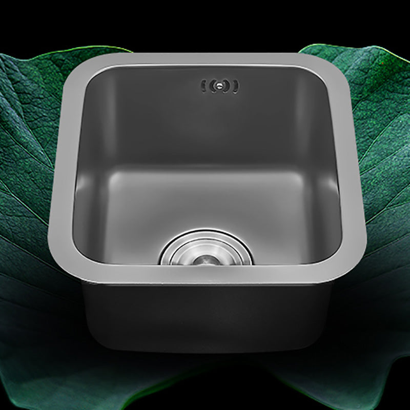 Square Stainless Steel Kitchen Sink Single Bowl Sink with Drain Strainer Kit Clearhalo 'Home Improvement' 'home_improvement' 'home_improvement_kitchen_sinks' 'Kitchen Remodel & Kitchen Fixtures' 'Kitchen Sinks & Faucet Components' 'Kitchen Sinks' 'kitchen_sinks' 7481953