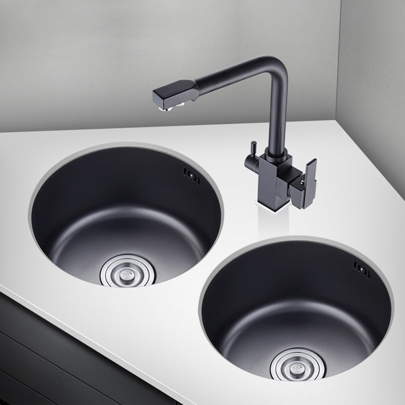 Single Bowl Kitchen Sink Stainless Steel Round Sink with Drain Assembly Clearhalo 'Home Improvement' 'home_improvement' 'home_improvement_kitchen_sinks' 'Kitchen Remodel & Kitchen Fixtures' 'Kitchen Sinks & Faucet Components' 'Kitchen Sinks' 'kitchen_sinks' 7482015