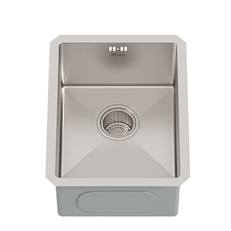 Square Stainless Steel Kitchen Sink Single Bowl Sink with Drain Assembly Clearhalo 'Home Improvement' 'home_improvement' 'home_improvement_kitchen_sinks' 'Kitchen Remodel & Kitchen Fixtures' 'Kitchen Sinks & Faucet Components' 'Kitchen Sinks' 'kitchen_sinks' 7482115