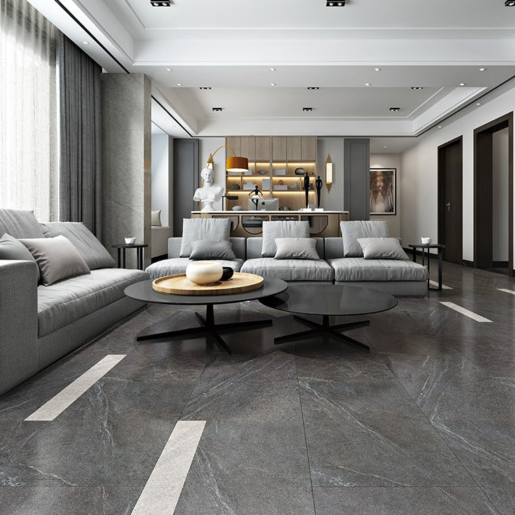 Contemporary Rectangle Tile Porcelain Frosted Floor and Wall Tile Clearhalo 'Floor Tiles & Wall Tiles' 'floor_tiles_wall_tiles' 'Flooring 'Home Improvement' 'home_improvement' 'home_improvement_floor_tiles_wall_tiles' Walls and Ceiling' 7483256