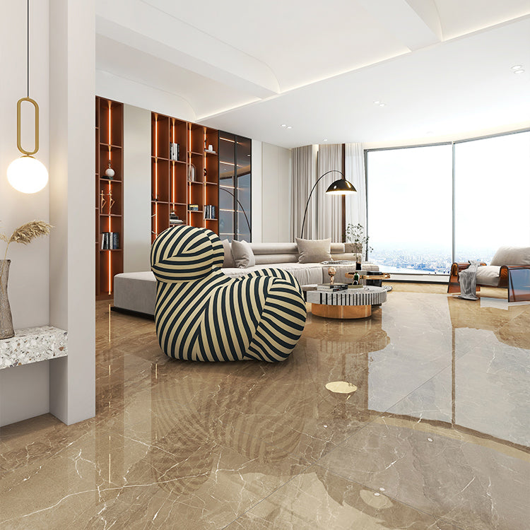 Rectangle Floor and Wall Tile Marble Printed Polished Porcelain Tile Clearhalo 'Floor Tiles & Wall Tiles' 'floor_tiles_wall_tiles' 'Flooring 'Home Improvement' 'home_improvement' 'home_improvement_floor_tiles_wall_tiles' Walls and Ceiling' 7483408