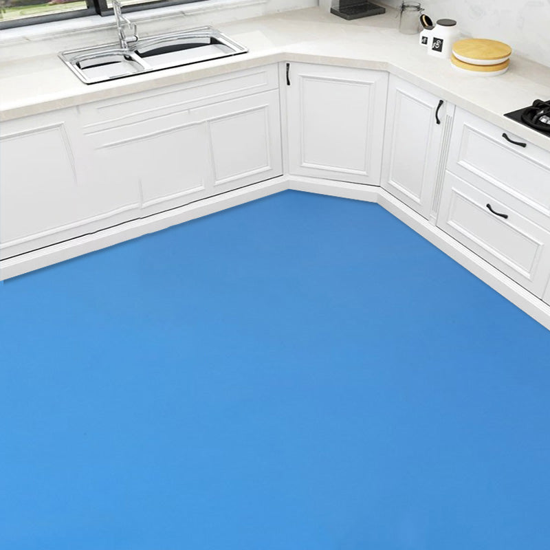 Waterproof PVC Flooring Pure Color Peel and Stick Scratchproof PVC Flooring Blue Clearhalo 'Flooring 'Home Improvement' 'home_improvement' 'home_improvement_vinyl_flooring' 'Vinyl Flooring' 'vinyl_flooring' Walls and Ceiling' 7483457