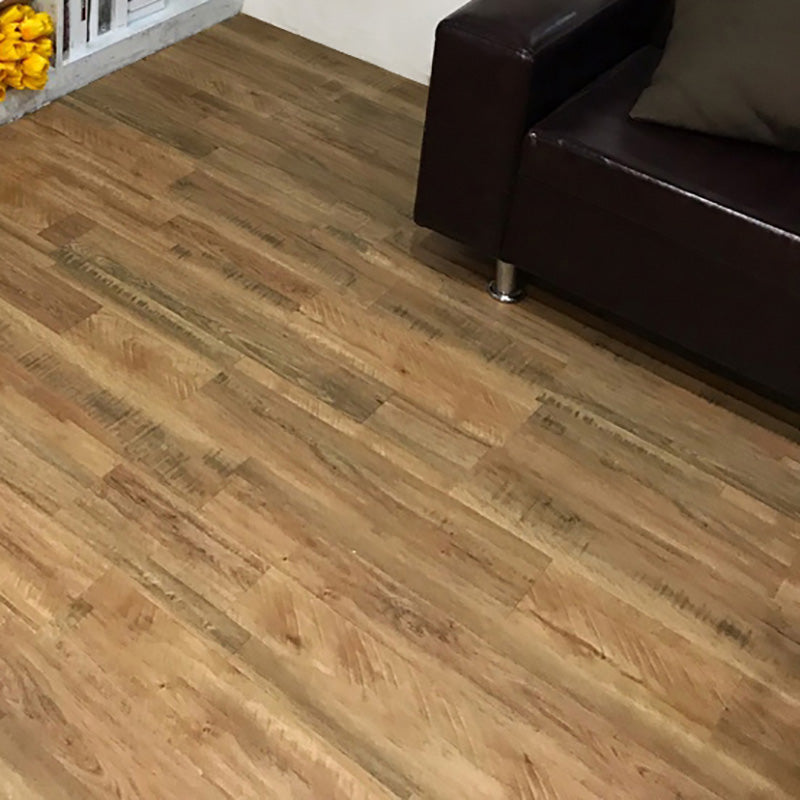 Waterproof PVC Flooring Peel and Stick Wooden Effect Fire Resistant PVC Flooring Brown 6"L x 36"W x 0.1"H Clearhalo 'Flooring 'Home Improvement' 'home_improvement' 'home_improvement_vinyl_flooring' 'Vinyl Flooring' 'vinyl_flooring' Walls and Ceiling' 7483517