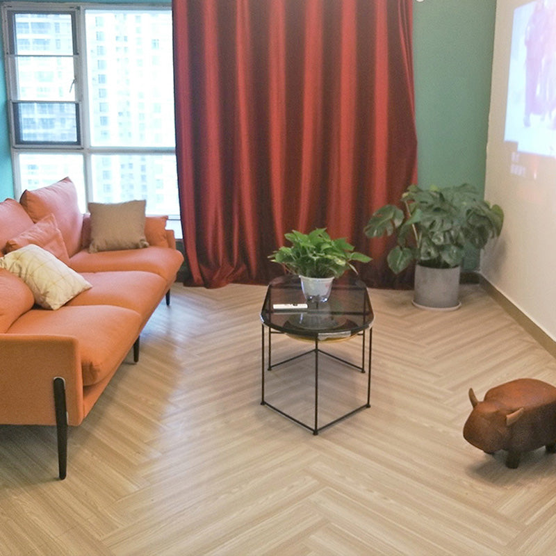 Waterproof PVC Flooring Peel and Stick Wooden Effect Fire Resistant PVC Flooring Tan 6"L x 36"W x 0.1"H Clearhalo 'Flooring 'Home Improvement' 'home_improvement' 'home_improvement_vinyl_flooring' 'Vinyl Flooring' 'vinyl_flooring' Walls and Ceiling' 7483523