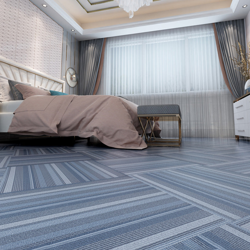 Fire Resistant Square PVC Flooring Peel and Stick Waterproof PVC Flooring Blue Clearhalo 'Flooring 'Home Improvement' 'home_improvement' 'home_improvement_vinyl_flooring' 'Vinyl Flooring' 'vinyl_flooring' Walls and Ceiling' 7483547