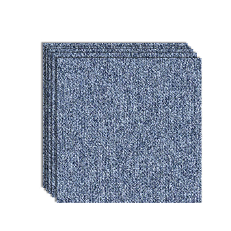Modern Carpet Tiles Color Block Fade Resistant Carpet Floor Tile Light Blue 36-Piece Set Clearhalo 'Carpet Tiles & Carpet Squares' 'carpet_tiles_carpet_squares' 'Flooring 'Home Improvement' 'home_improvement' 'home_improvement_carpet_tiles_carpet_squares' Walls and Ceiling' 7483633