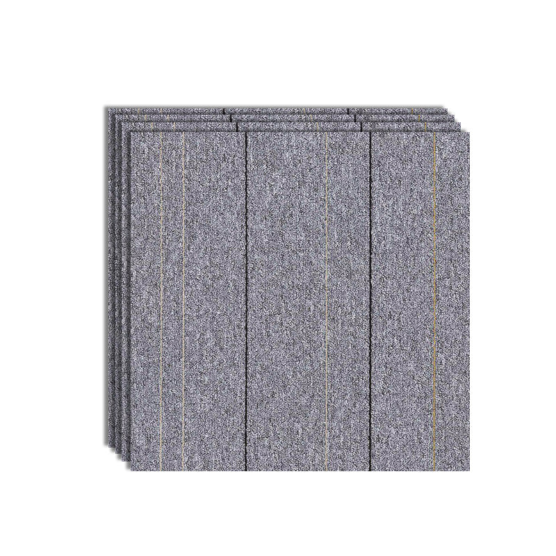 Modern Carpet Tiles Color Block Fade Resistant Carpet Floor Tile Heather Gray 4-Piece Set Clearhalo 'Carpet Tiles & Carpet Squares' 'carpet_tiles_carpet_squares' 'Flooring 'Home Improvement' 'home_improvement' 'home_improvement_carpet_tiles_carpet_squares' Walls and Ceiling' 7483634