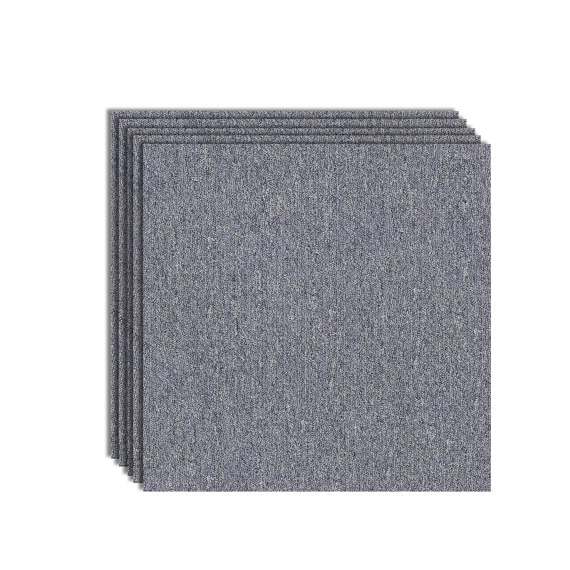 Modern Carpet Tiles Color Block Fade Resistant Carpet Floor Tile Silver Gray 36-Piece Set Clearhalo 'Carpet Tiles & Carpet Squares' 'carpet_tiles_carpet_squares' 'Flooring 'Home Improvement' 'home_improvement' 'home_improvement_carpet_tiles_carpet_squares' Walls and Ceiling' 7483642