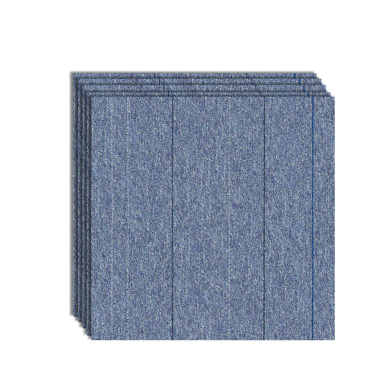 Modern Carpet Tiles Color Block Fade Resistant Carpet Floor Tile Lake Blue 36-Piece Set Clearhalo 'Carpet Tiles & Carpet Squares' 'carpet_tiles_carpet_squares' 'Flooring 'Home Improvement' 'home_improvement' 'home_improvement_carpet_tiles_carpet_squares' Walls and Ceiling' 7483646