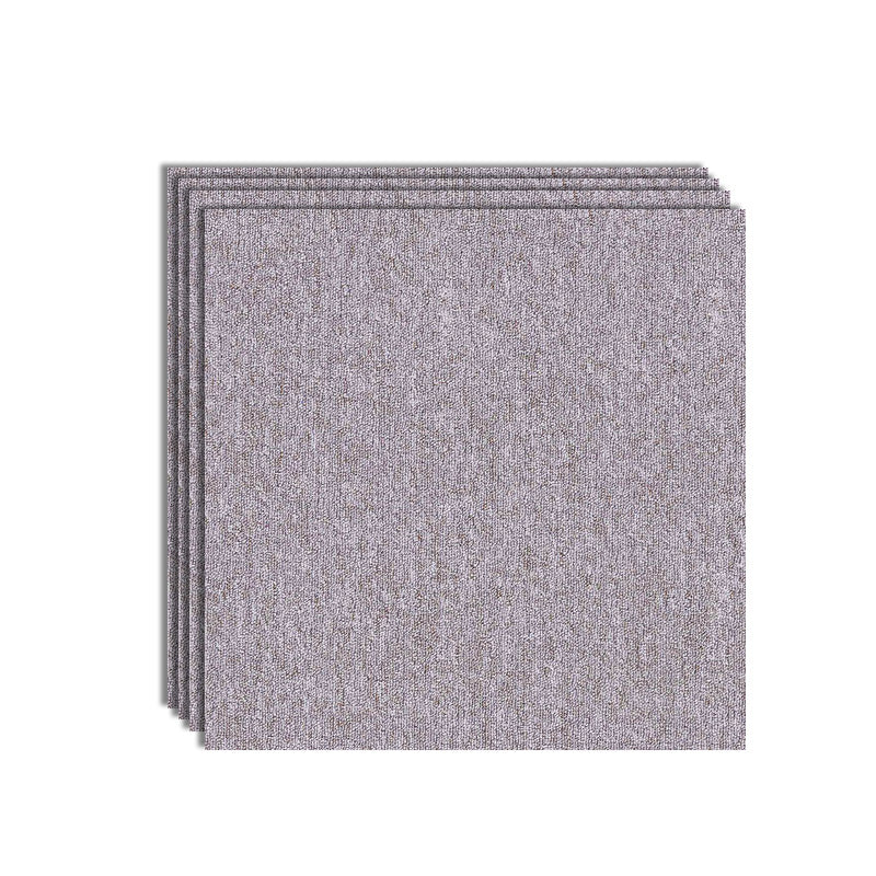 Modern Carpet Tiles Color Block Fade Resistant Carpet Floor Tile Cream Gray 4-Piece Set Clearhalo 'Carpet Tiles & Carpet Squares' 'carpet_tiles_carpet_squares' 'Flooring 'Home Improvement' 'home_improvement' 'home_improvement_carpet_tiles_carpet_squares' Walls and Ceiling' 7483647