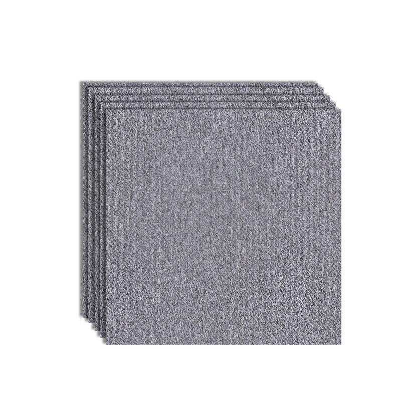 Modern Carpet Tiles Color Block Fade Resistant Carpet Floor Tile Grey 36-Piece Set Clearhalo 'Carpet Tiles & Carpet Squares' 'carpet_tiles_carpet_squares' 'Flooring 'Home Improvement' 'home_improvement' 'home_improvement_carpet_tiles_carpet_squares' Walls and Ceiling' 7483650