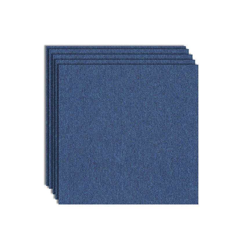 Modern Carpet Tiles Color Block Fade Resistant Carpet Floor Tile Dark Blue 36-Piece Set Clearhalo 'Carpet Tiles & Carpet Squares' 'carpet_tiles_carpet_squares' 'Flooring 'Home Improvement' 'home_improvement' 'home_improvement_carpet_tiles_carpet_squares' Walls and Ceiling' 7483652