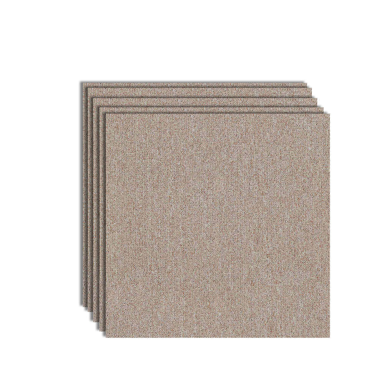 Modern Carpet Tiles Color Block Fade Resistant Carpet Floor Tile Beige 36-Piece Set Clearhalo 'Carpet Tiles & Carpet Squares' 'carpet_tiles_carpet_squares' 'Flooring 'Home Improvement' 'home_improvement' 'home_improvement_carpet_tiles_carpet_squares' Walls and Ceiling' 7483654