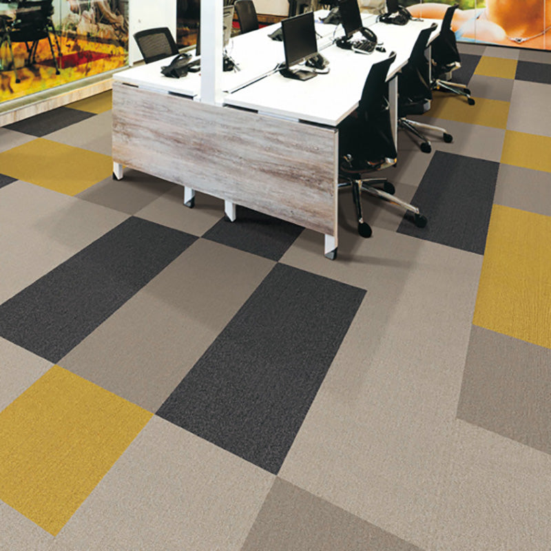 Carpet Tile Level Loop Glue Down Fade Resistant Carpet Floor Tile Clearhalo 'Carpet Tiles & Carpet Squares' 'carpet_tiles_carpet_squares' 'Flooring 'Home Improvement' 'home_improvement' 'home_improvement_carpet_tiles_carpet_squares' Walls and Ceiling' 7483656