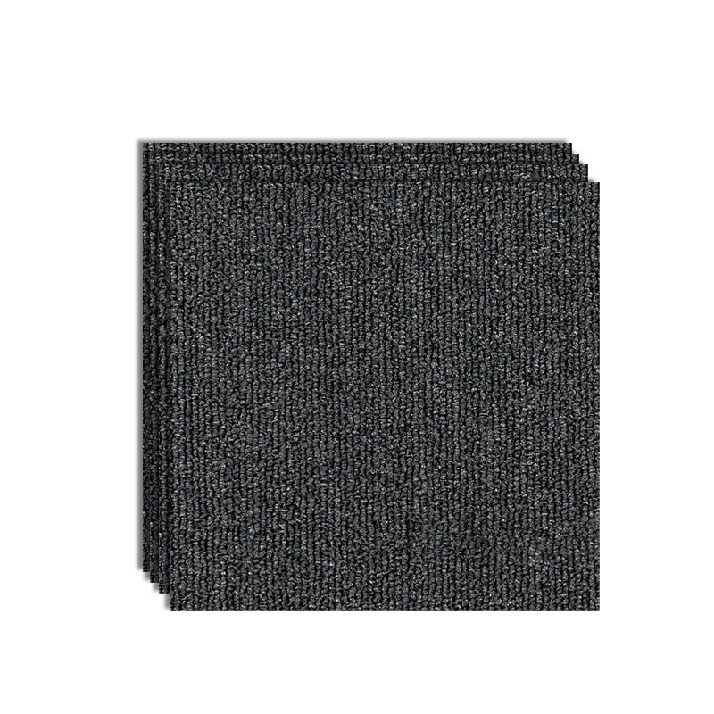 Carpet Tile Level Loop Glue Down Fade Resistant Carpet Floor Tile Gun Grey 4-Piece Set Clearhalo 'Carpet Tiles & Carpet Squares' 'carpet_tiles_carpet_squares' 'Flooring 'Home Improvement' 'home_improvement' 'home_improvement_carpet_tiles_carpet_squares' Walls and Ceiling' 7483662