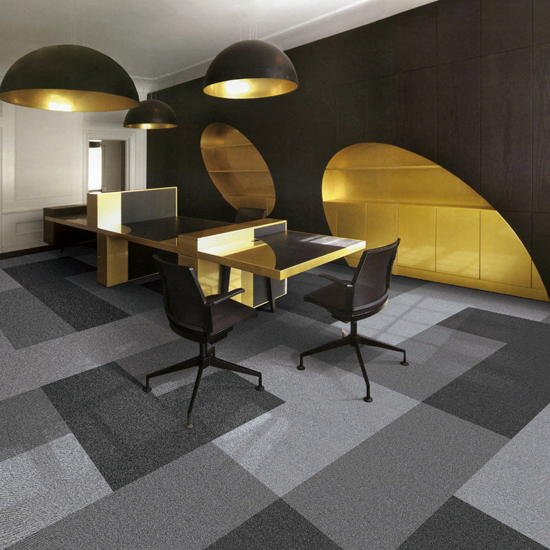 Carpet Tile Level Loop Glue Down Fade Resistant Carpet Floor Tile Clearhalo 'Carpet Tiles & Carpet Squares' 'carpet_tiles_carpet_squares' 'Flooring 'Home Improvement' 'home_improvement' 'home_improvement_carpet_tiles_carpet_squares' Walls and Ceiling' 7483672