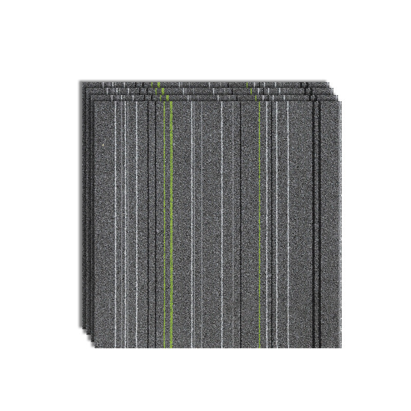 Carpet Tile Level Loop Glue Down Fade Resistant Carpet Floor Tile Heather Gray 4-Piece Set Clearhalo 'Carpet Tiles & Carpet Squares' 'carpet_tiles_carpet_squares' 'Flooring 'Home Improvement' 'home_improvement' 'home_improvement_carpet_tiles_carpet_squares' Walls and Ceiling' 7483678