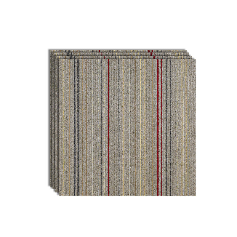 Carpet Tile Level Loop Glue Down Fade Resistant Carpet Floor Tile Light Brown 4-Piece Set Clearhalo 'Carpet Tiles & Carpet Squares' 'carpet_tiles_carpet_squares' 'Flooring 'Home Improvement' 'home_improvement' 'home_improvement_carpet_tiles_carpet_squares' Walls and Ceiling' 7483681