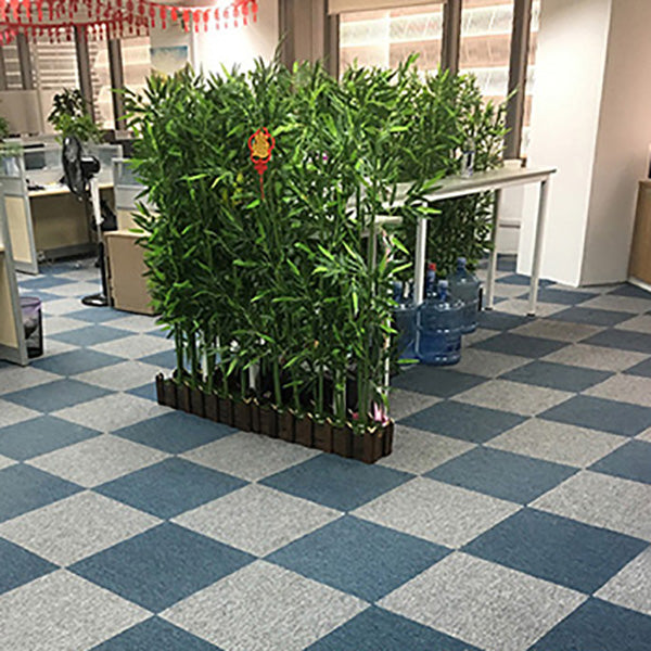 Modern Carpet Tile Loose Lay Non-Skid Fade Resistant Carpet Floor Tile Lake Blue 4-Piece Set Clearhalo 'Carpet Tiles & Carpet Squares' 'carpet_tiles_carpet_squares' 'Flooring 'Home Improvement' 'home_improvement' 'home_improvement_carpet_tiles_carpet_squares' Walls and Ceiling' 7483714