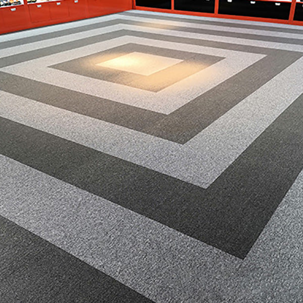 Modern Carpet Tile Loose Lay Non-Skid Fade Resistant Carpet Floor Tile Dark Heather Gray 4-Piece Set Clearhalo 'Carpet Tiles & Carpet Squares' 'carpet_tiles_carpet_squares' 'Flooring 'Home Improvement' 'home_improvement' 'home_improvement_carpet_tiles_carpet_squares' Walls and Ceiling' 7483715