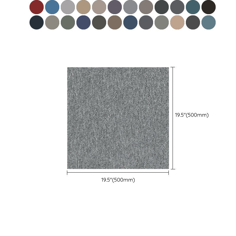 Modern Carpet Tile Loose Lay Non-Skid Fade Resistant Carpet Floor Tile Clearhalo 'Carpet Tiles & Carpet Squares' 'carpet_tiles_carpet_squares' 'Flooring 'Home Improvement' 'home_improvement' 'home_improvement_carpet_tiles_carpet_squares' Walls and Ceiling' 7483722