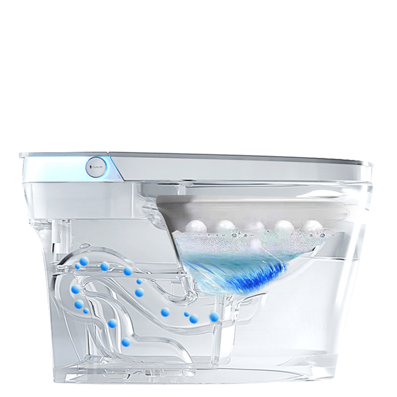 Elongated Floor Standing Bidet Deodorizing and Antimicrobial Floor Mount Bidet Clearhalo 'Bathroom Remodel & Bathroom Fixtures' 'Bidets' 'Home Improvement' 'home_improvement' 'home_improvement_bidets' 'Toilets & Bidets' 7485070