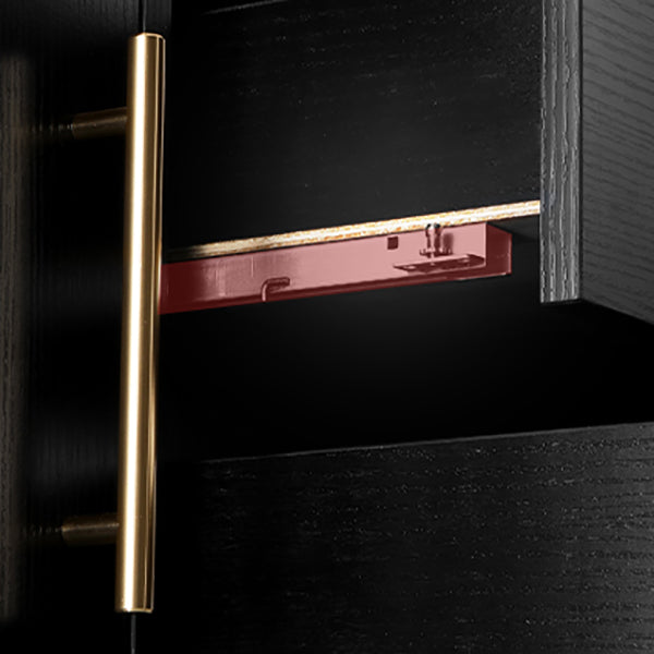 Glam Wall Mount Bathroom Vanity Black Ceramic Single-Sink Rectangular Vanity Set Clearhalo 'Bathroom Remodel & Bathroom Fixtures' 'Bathroom Vanities' 'bathroom_vanities' 'Home Improvement' 'home_improvement' 'home_improvement_bathroom_vanities' 7487106