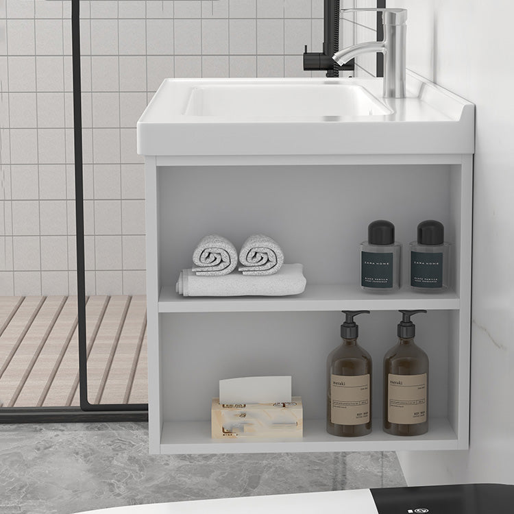 Modern Wood Sink Vanity Wood Wall Mount Faucet Included Bathroom Vanity Clearhalo 'Bathroom Remodel & Bathroom Fixtures' 'Bathroom Vanities' 'bathroom_vanities' 'Home Improvement' 'home_improvement' 'home_improvement_bathroom_vanities' 7487289