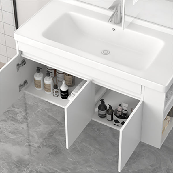 Modern Wood Sink Vanity Wood Wall Mount Faucet Included Bathroom Vanity Clearhalo 'Bathroom Remodel & Bathroom Fixtures' 'Bathroom Vanities' 'bathroom_vanities' 'Home Improvement' 'home_improvement' 'home_improvement_bathroom_vanities' 7487291