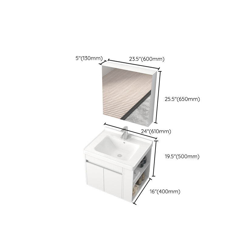 Modern Wood Sink Vanity Wood Wall Mount Faucet Included Bathroom Vanity Clearhalo 'Bathroom Remodel & Bathroom Fixtures' 'Bathroom Vanities' 'bathroom_vanities' 'Home Improvement' 'home_improvement' 'home_improvement_bathroom_vanities' 7487308