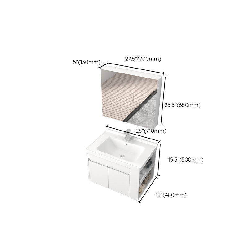 Modern Wood Sink Vanity Wood Wall Mount Faucet Included Bathroom Vanity Clearhalo 'Bathroom Remodel & Bathroom Fixtures' 'Bathroom Vanities' 'bathroom_vanities' 'Home Improvement' 'home_improvement' 'home_improvement_bathroom_vanities' 7487309