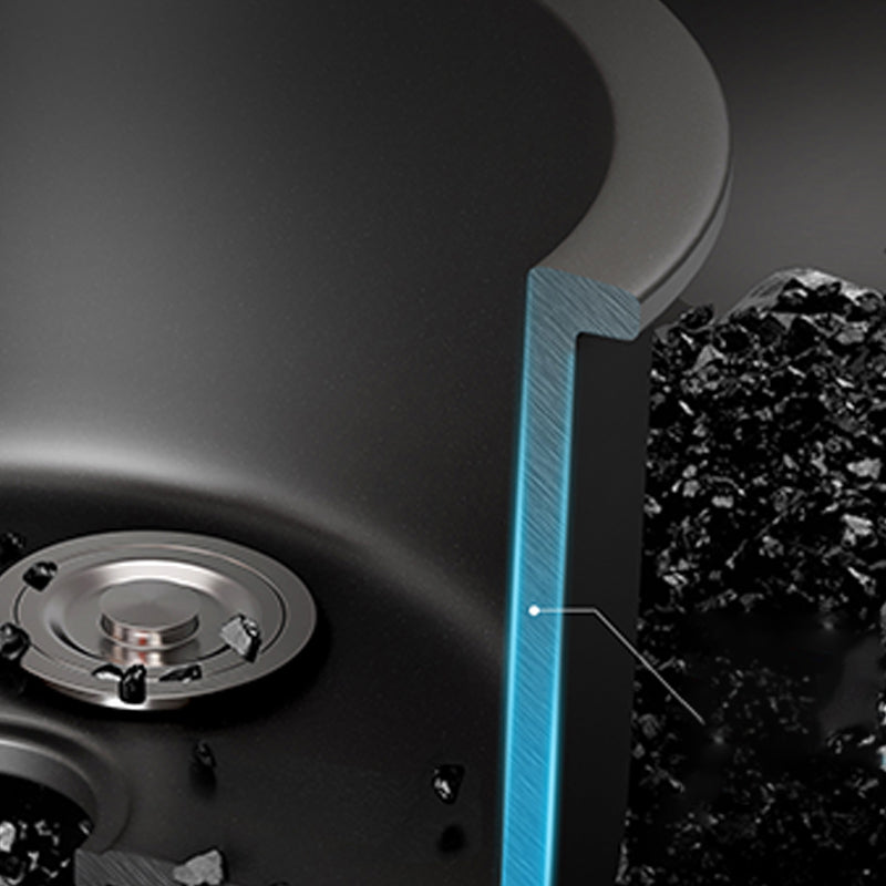 Square Granite Kitchen Sink Single Bowl Sink with Drain Strainer Kit Clearhalo 'Home Improvement' 'home_improvement' 'home_improvement_kitchen_sinks' 'Kitchen Remodel & Kitchen Fixtures' 'Kitchen Sinks & Faucet Components' 'Kitchen Sinks' 'kitchen_sinks' 7490287