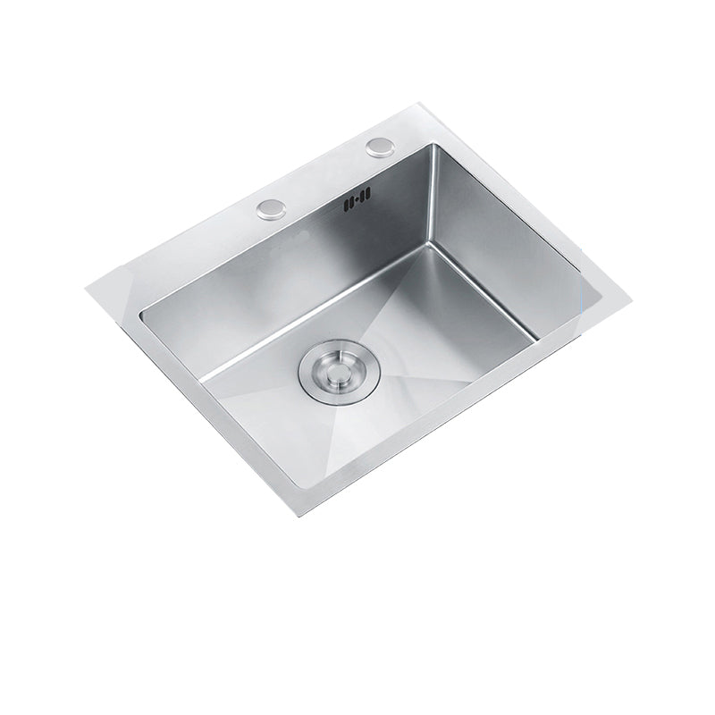 Stainless Steel Drop-In Kitchen Sink Overflow Hole Design Kitchen Sink with Faucet Clearhalo 'Home Improvement' 'home_improvement' 'home_improvement_kitchen_sinks' 'Kitchen Remodel & Kitchen Fixtures' 'Kitchen Sinks & Faucet Components' 'Kitchen Sinks' 'kitchen_sinks' 7490320