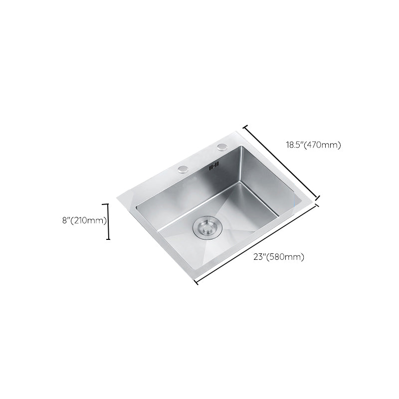 Stainless Steel Drop-In Kitchen Sink Overflow Hole Design Kitchen Sink with Faucet Clearhalo 'Home Improvement' 'home_improvement' 'home_improvement_kitchen_sinks' 'Kitchen Remodel & Kitchen Fixtures' 'Kitchen Sinks & Faucet Components' 'Kitchen Sinks' 'kitchen_sinks' 7490326