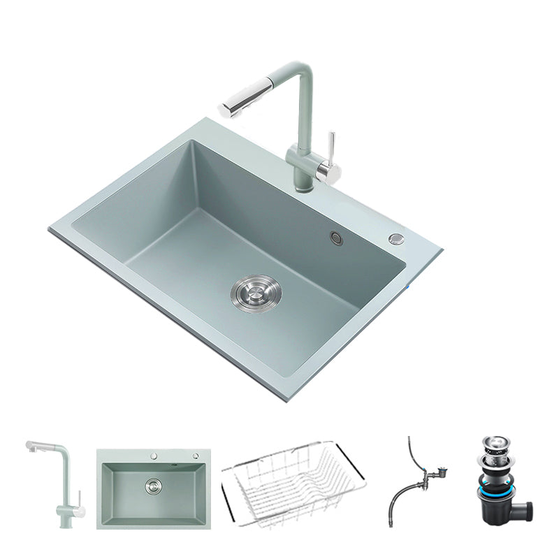 Stainless Steel Undermount Kitchen Sink Overflow Hole Design Kitchen Sink with Faucet Cyan Pull Out Faucet Clearhalo 'Home Improvement' 'home_improvement' 'home_improvement_kitchen_sinks' 'Kitchen Remodel & Kitchen Fixtures' 'Kitchen Sinks & Faucet Components' 'Kitchen Sinks' 'kitchen_sinks' 7490341
