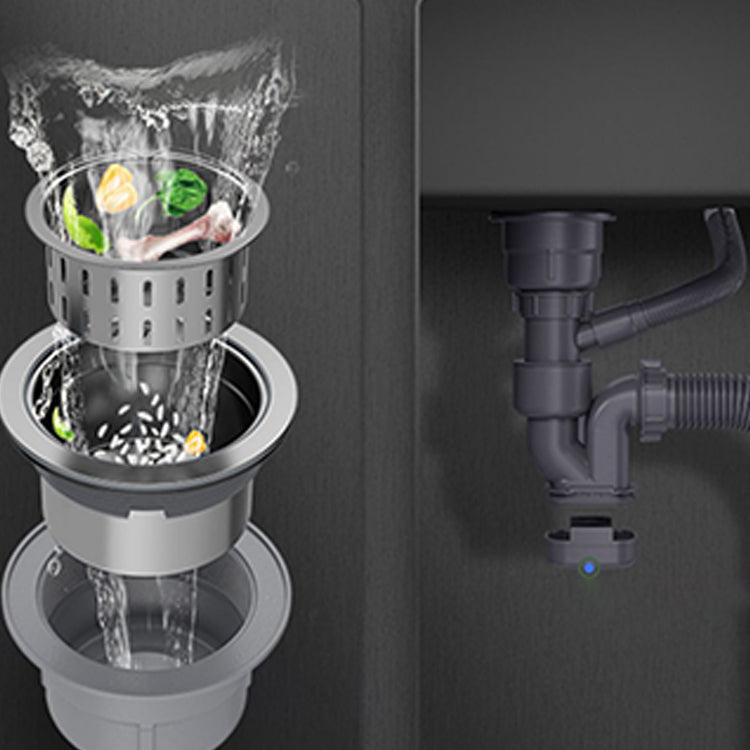 Kitchen Sink Overflow Hole Design Kitchen Sink with Drain Assembly ...