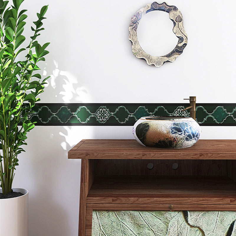 Arabesque Peel and Stick Tiles Mosaic Tile Peel and Stick Backsplash Clearhalo 'Flooring 'Home Improvement' 'home_improvement' 'home_improvement_peel_stick_blacksplash' 'Peel & Stick Backsplash Tile' 'peel_stick_blacksplash' 'Walls & Ceilings' Walls and Ceiling' 7491068