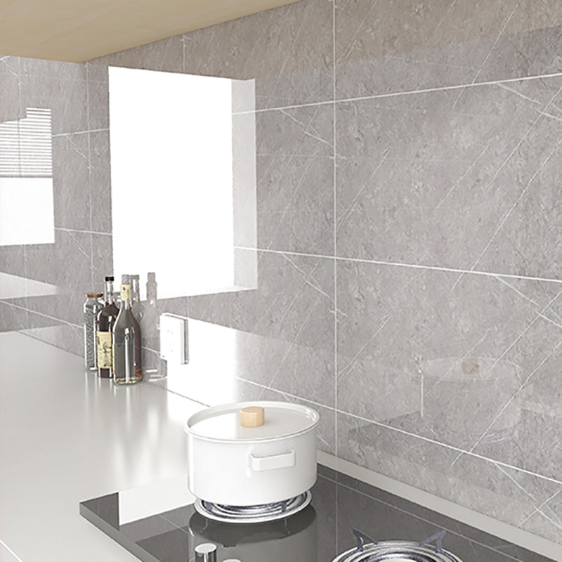 Modern Backsplash Tile PVC Self Adhesive Wallpaper for Kitchen Backsplash Light Heather Gray Clearhalo 'Flooring 'Home Improvement' 'home_improvement' 'home_improvement_peel_stick_blacksplash' 'Peel & Stick Backsplash Tile' 'peel_stick_blacksplash' 'Walls & Ceilings' Walls and Ceiling' 7491210