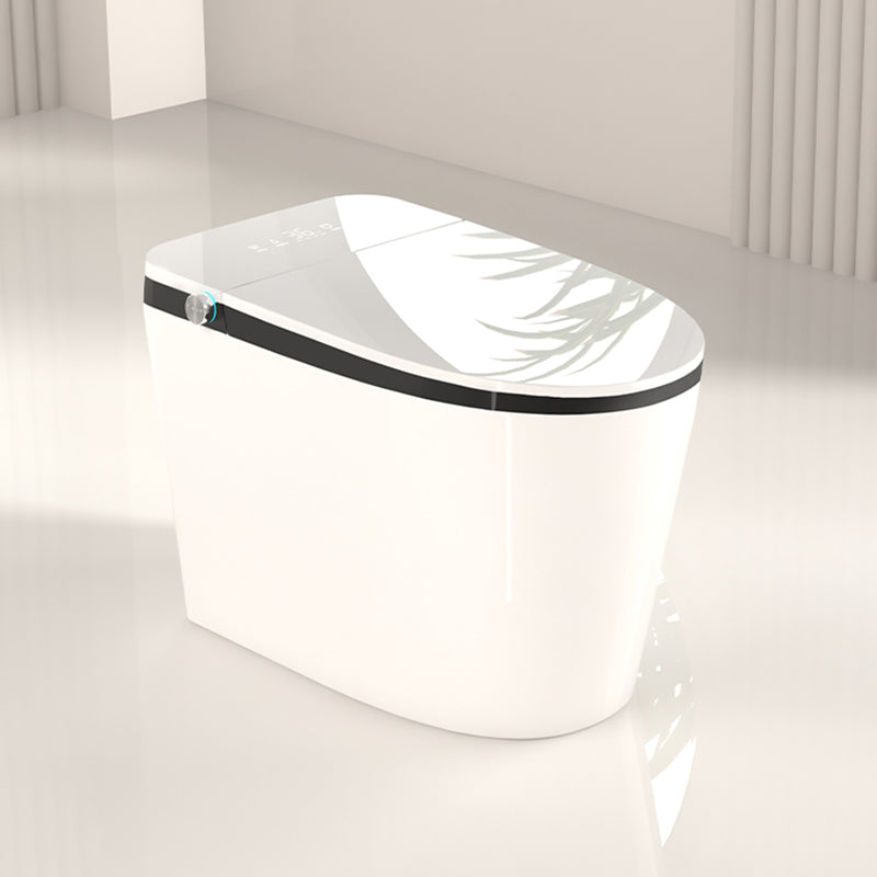 Deodorizing Floor Standing Bidet Foot Sensor Elongated Floor Mount Bidet Clearhalo 'Bathroom Remodel & Bathroom Fixtures' 'Bidets' 'Home Improvement' 'home_improvement' 'home_improvement_bidets' 'Toilets & Bidets' 7491545