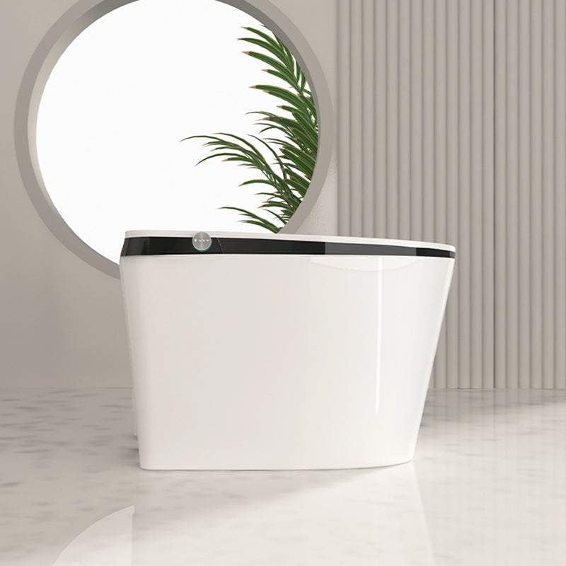 Deodorizing Floor Standing Bidet Foot Sensor Elongated Floor Mount Bidet Clearhalo 'Bathroom Remodel & Bathroom Fixtures' 'Bidets' 'Home Improvement' 'home_improvement' 'home_improvement_bidets' 'Toilets & Bidets' 7491546