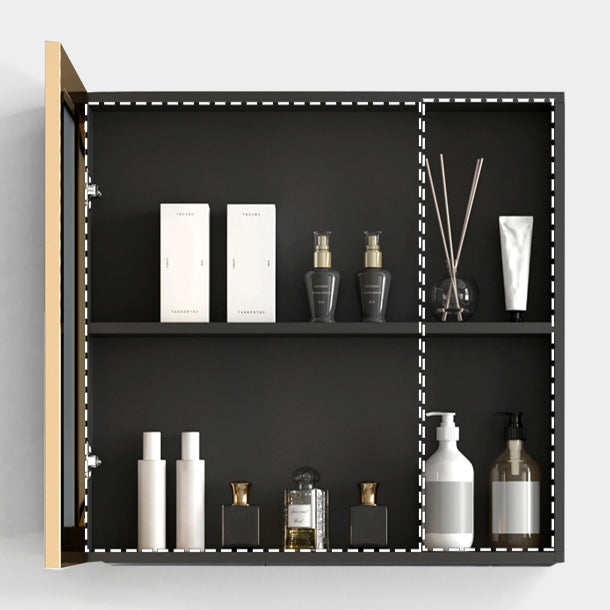 Metal Single Sink Bathroom Vanity Wall Mount Vanity Set with Mirror Clearhalo 'Bathroom Remodel & Bathroom Fixtures' 'Bathroom Vanities' 'bathroom_vanities' 'Home Improvement' 'home_improvement' 'home_improvement_bathroom_vanities' 7492361