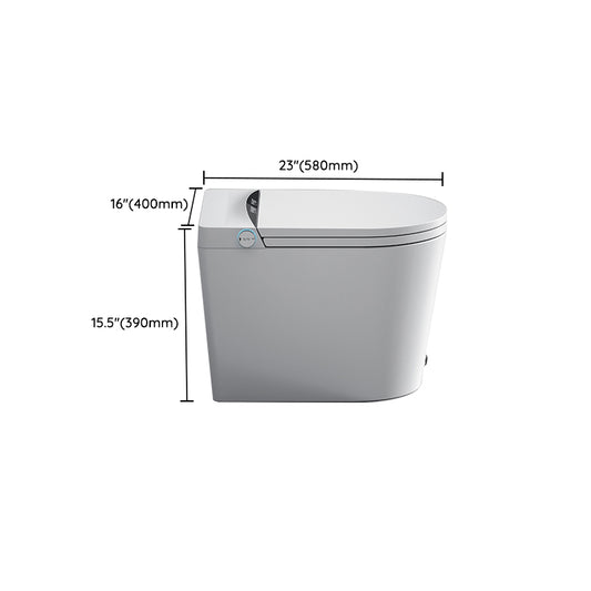 Modern Elongated White Floor Standing Bidet with Heated Seat and Remote Control Included Clearhalo 'Bathroom Remodel & Bathroom Fixtures' 'Bidets' 'Home Improvement' 'home_improvement' 'home_improvement_bidets' 'Toilets & Bidets' 7492689