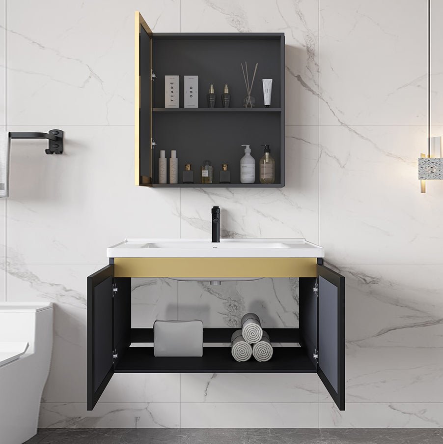 Modern Wall Mount Vanity Set Grey Closed Storage Sink Vanity for Bathroom Clearhalo 'Bathroom Remodel & Bathroom Fixtures' 'Bathroom Vanities' 'bathroom_vanities' 'Home Improvement' 'home_improvement' 'home_improvement_bathroom_vanities' 7493669