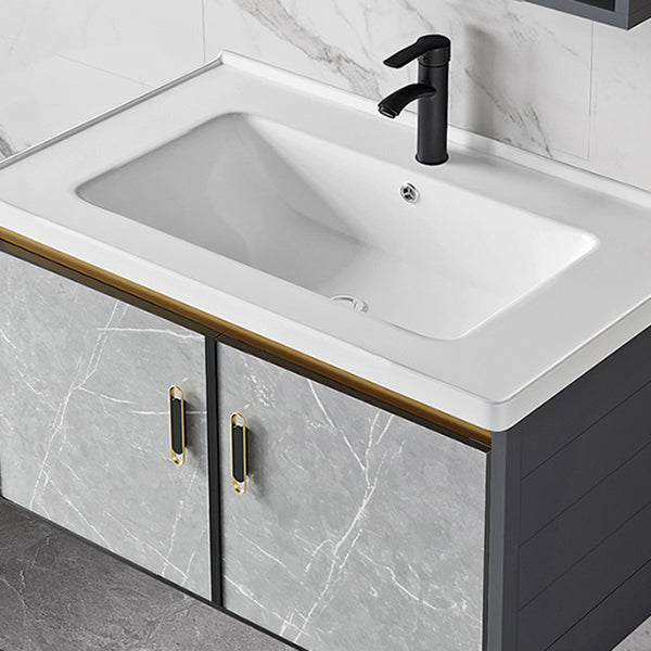 Modern Wall Mount Vanity Set Grey Closed Storage Sink Vanity for Bathroom Clearhalo 'Bathroom Remodel & Bathroom Fixtures' 'Bathroom Vanities' 'bathroom_vanities' 'Home Improvement' 'home_improvement' 'home_improvement_bathroom_vanities' 7493673