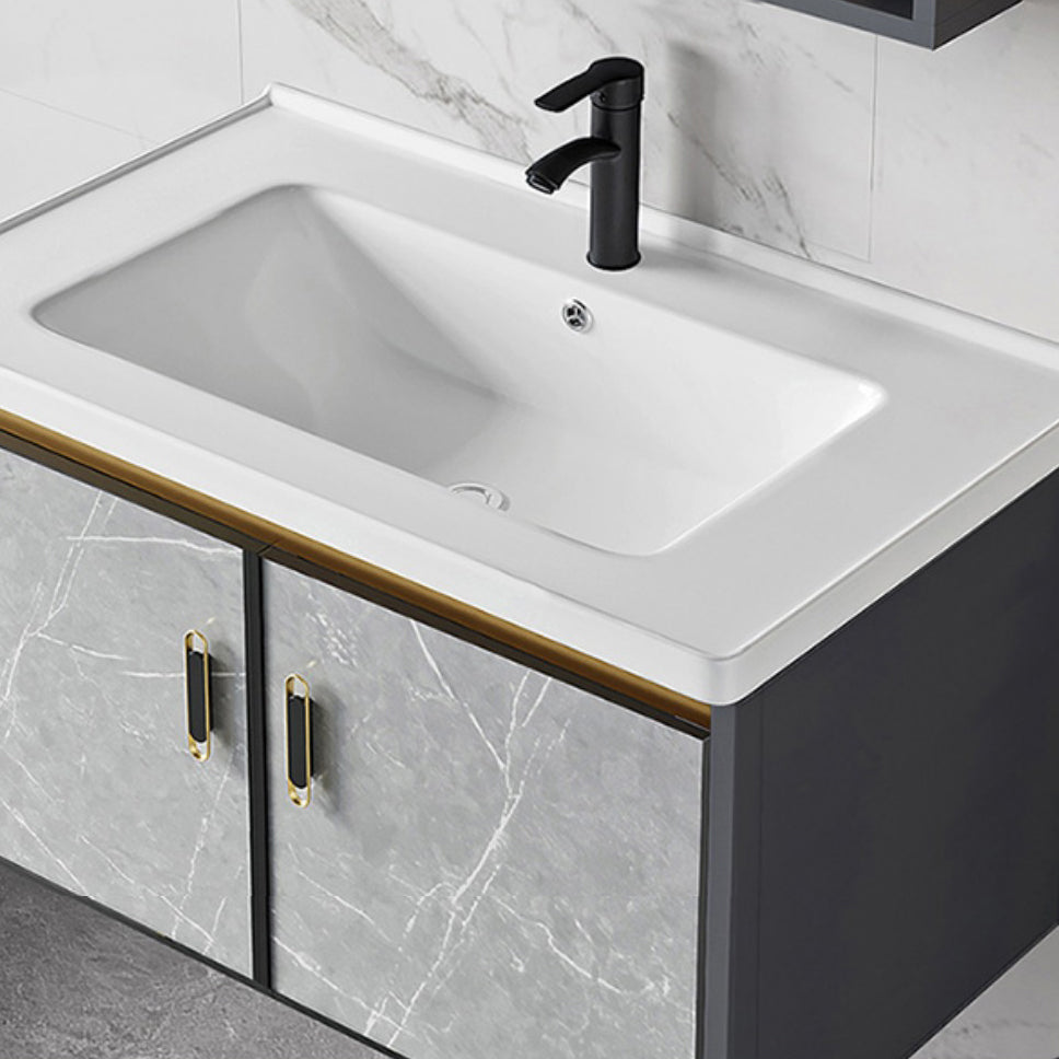 Modern Wall Mount Vanity Set Grey Closed Storage Sink Vanity for Bathroom Clearhalo 'Bathroom Remodel & Bathroom Fixtures' 'Bathroom Vanities' 'bathroom_vanities' 'Home Improvement' 'home_improvement' 'home_improvement_bathroom_vanities' 7493676