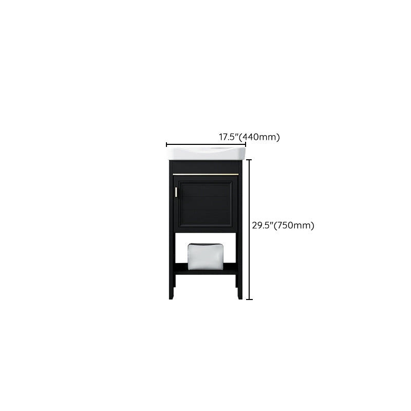 Glam Freestanding Bathroom Sink Vanity Single-Sink Bathroom Vanity Clearhalo 'Bathroom Remodel & Bathroom Fixtures' 'Bathroom Vanities' 'bathroom_vanities' 'Home Improvement' 'home_improvement' 'home_improvement_bathroom_vanities' 7498435